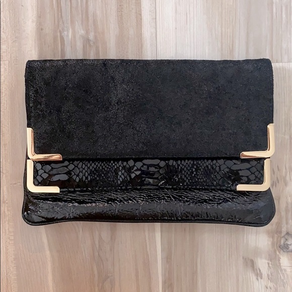 ❤️ Michael Kors Double Fold Over Clutch NWT - Picture 2 of 10